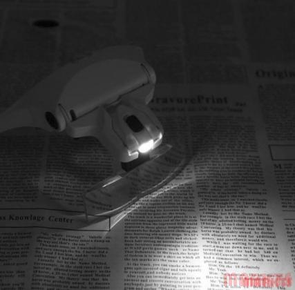 Loepbril met LED en 5 lenzen (1.0, 1.5, 2.0, 2.5 en 3.5)