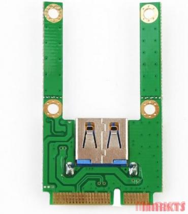 Mini PCI-E Card Slot Uitbreiding naar USB 2.0 adapter