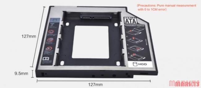 SATA 2e HDD HD Hard Driver Caddy voor 12.7mm